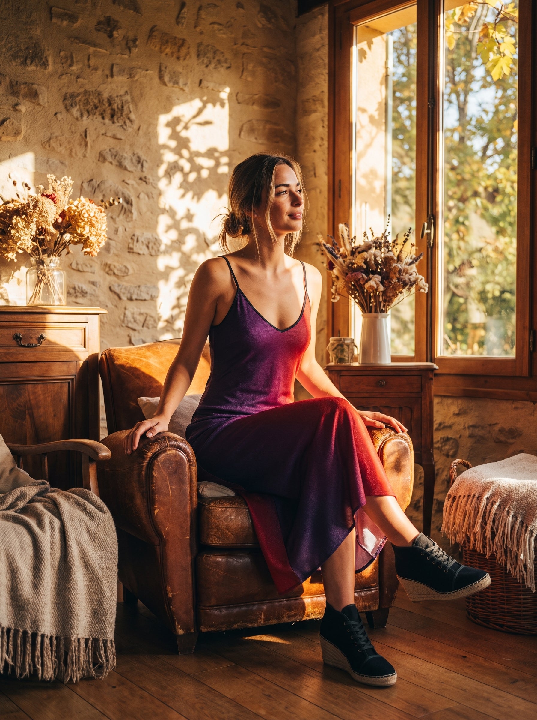 NimiaN Seraphine Pure Silk Maxi Slip Dress