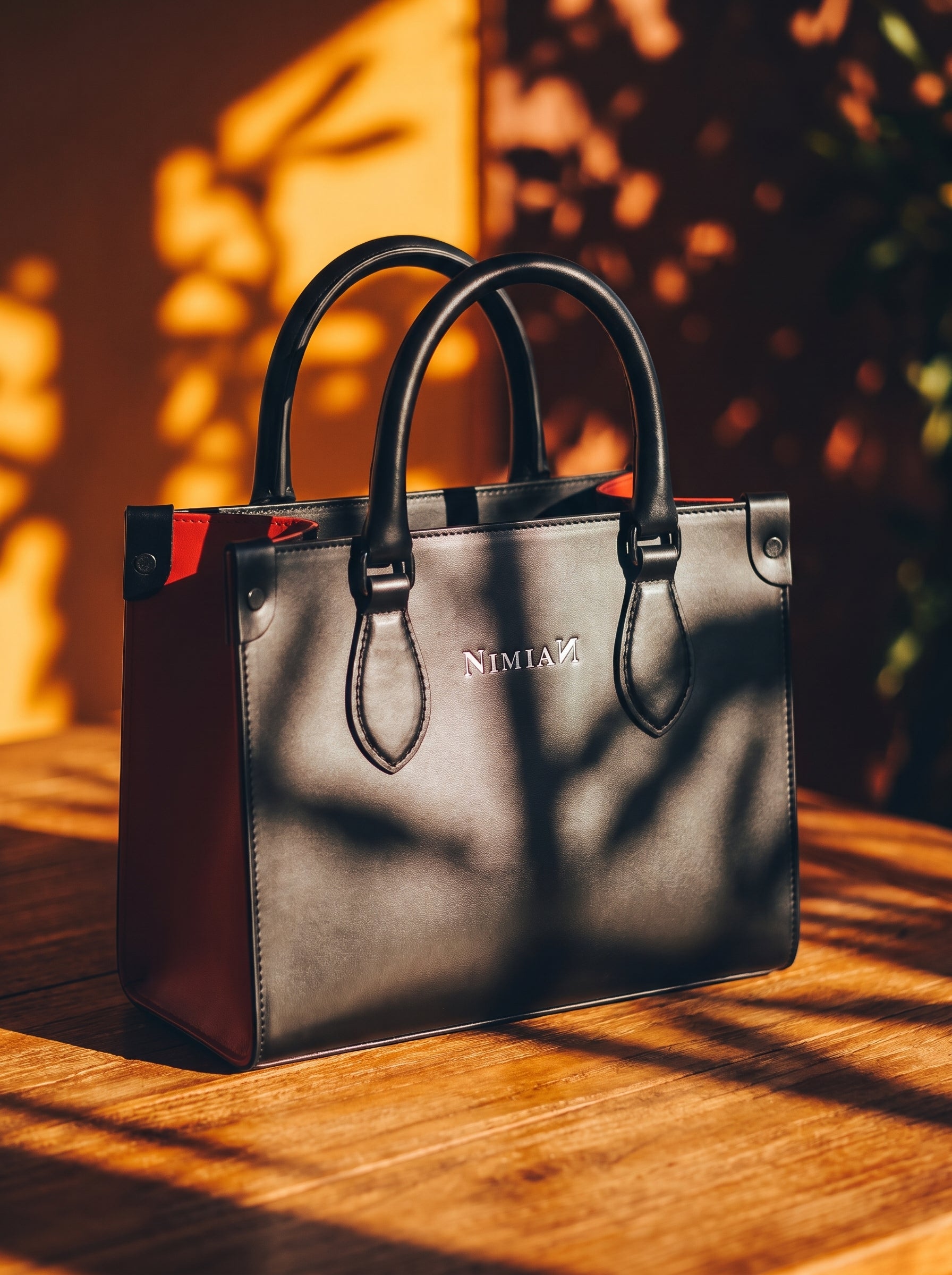 NimiaN Parva Bonchurch Nappa Corium Sacculus Tote