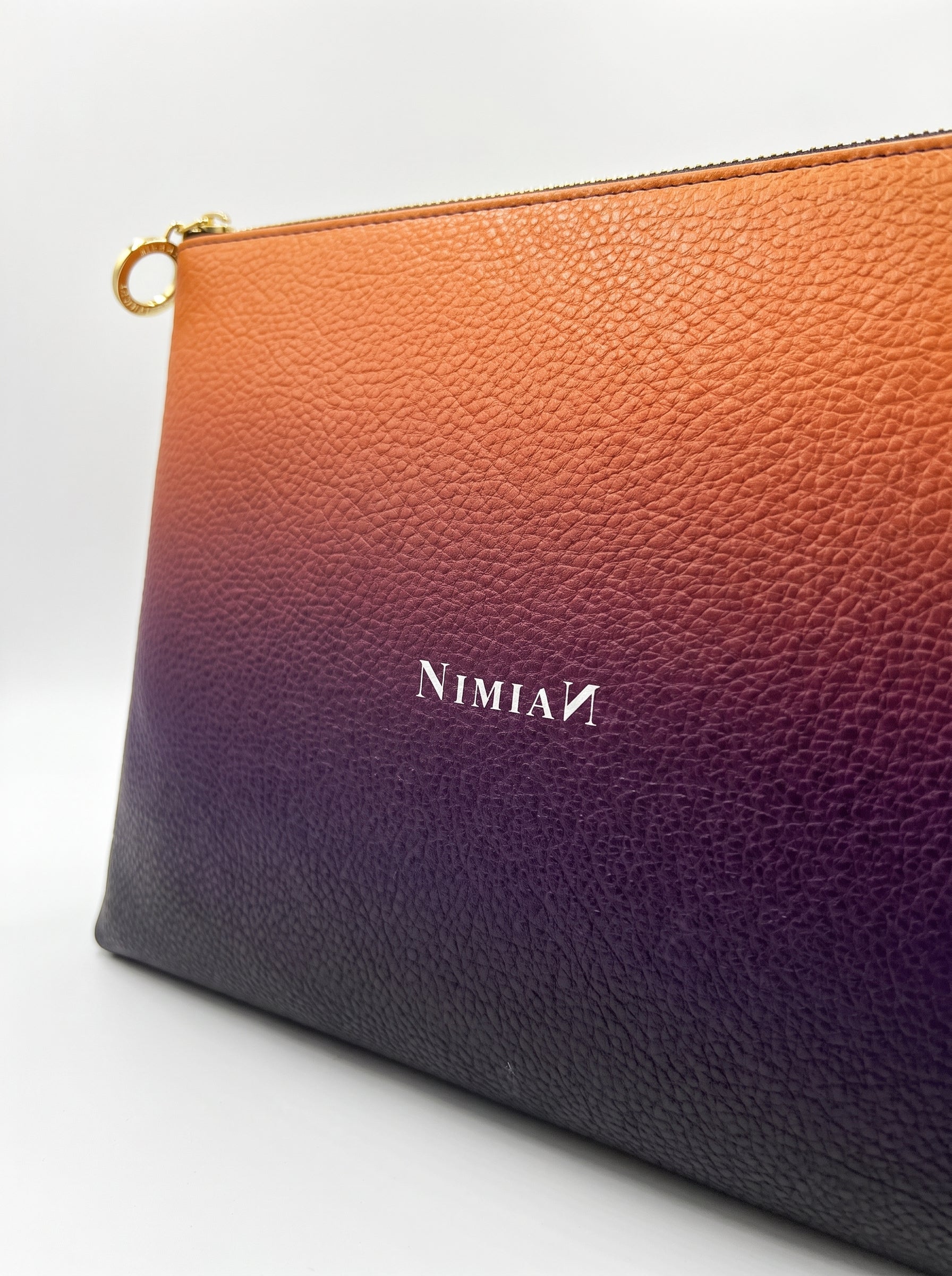 NimiaN Essentia Nappa Leather Clutch