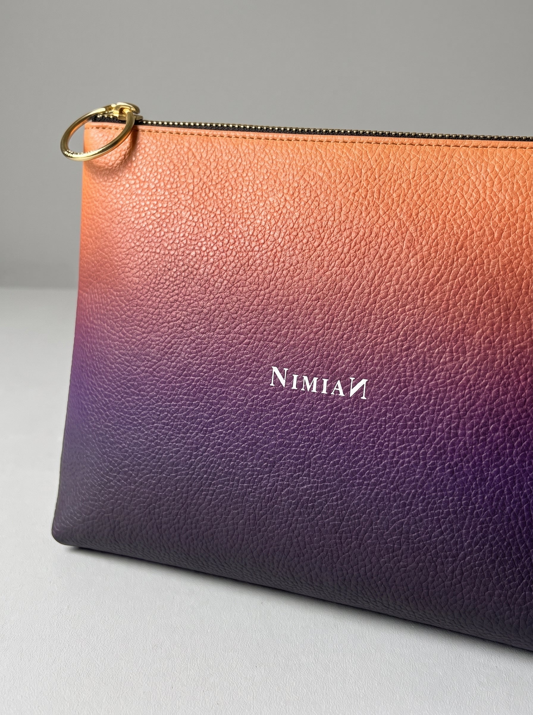 NimiaN Essentia Nappa Leather Clutch