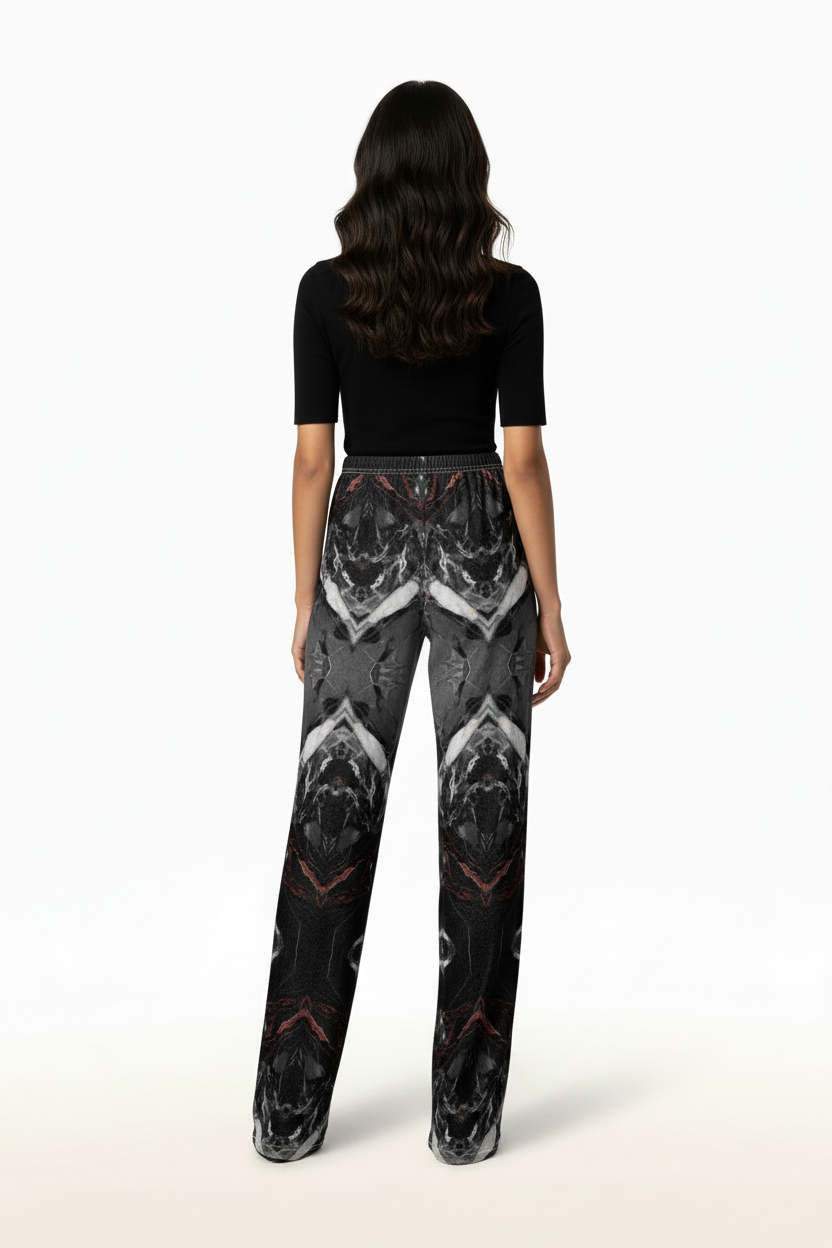 Costas das NIMIAN Marmora Noctis Wide Leg Trousers