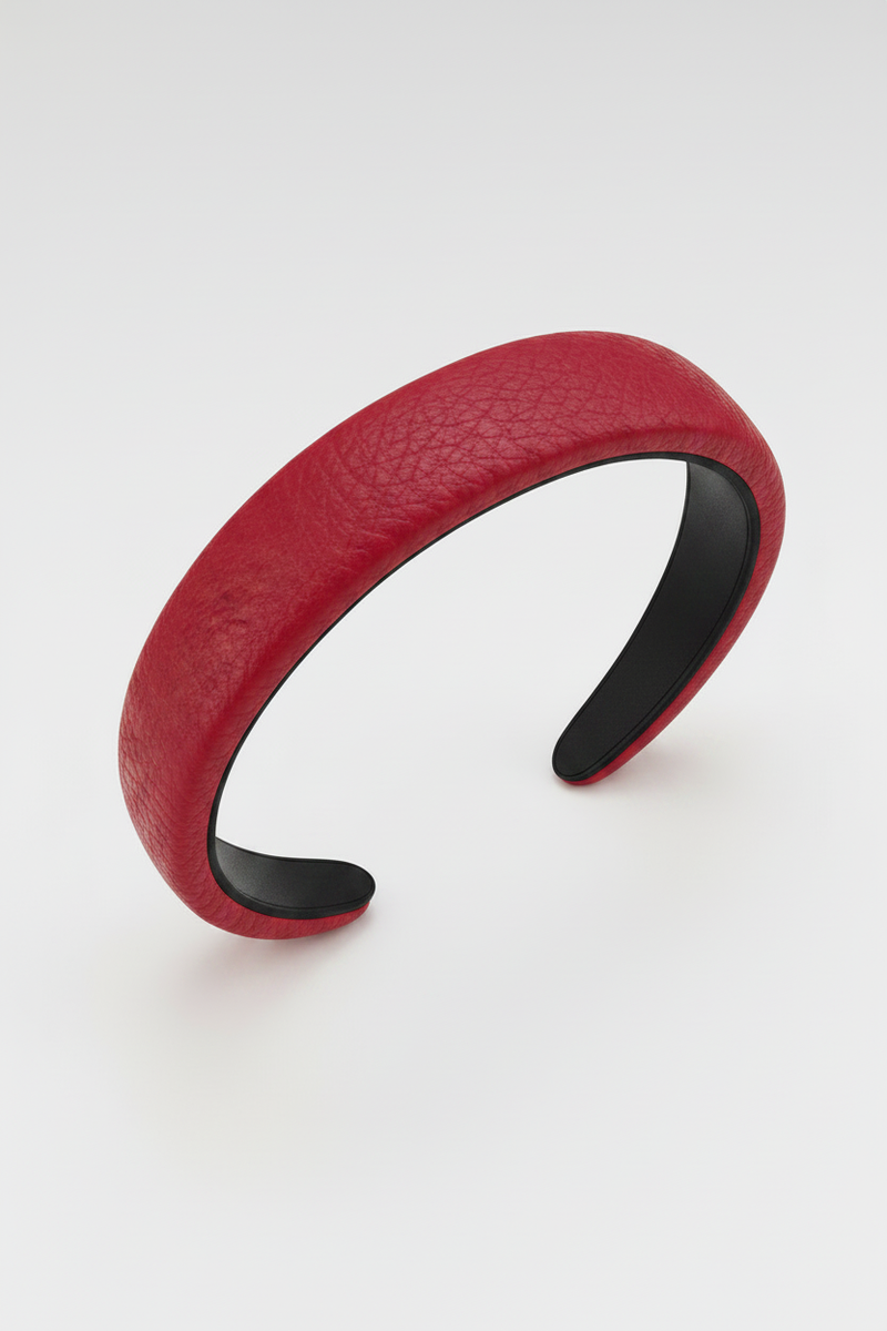 Crimson Halo Leather Headband