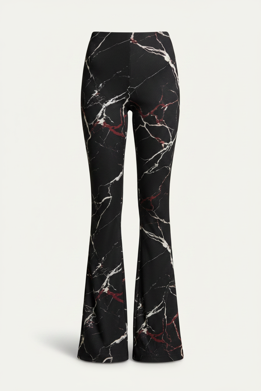 Flared Trousers Front Clean