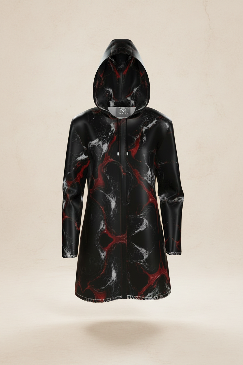 Marmora Noctis Hooded Rain Mac