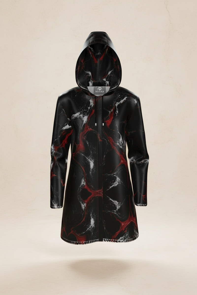 Marmora Noctis Hooded Rain Mac