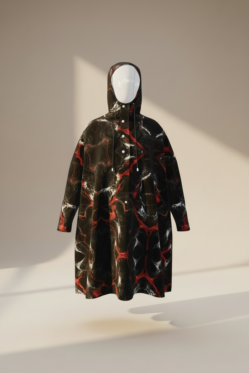 Marmora Noctis Rain Poncho — NIMIAN Background System