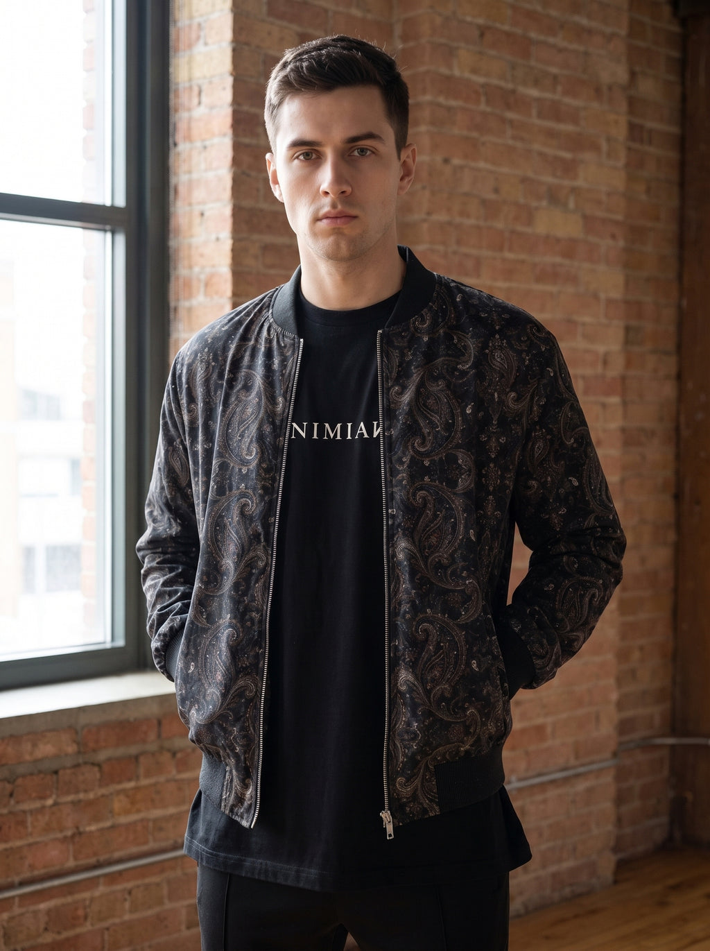 Men's Bomber Jacket Paisley