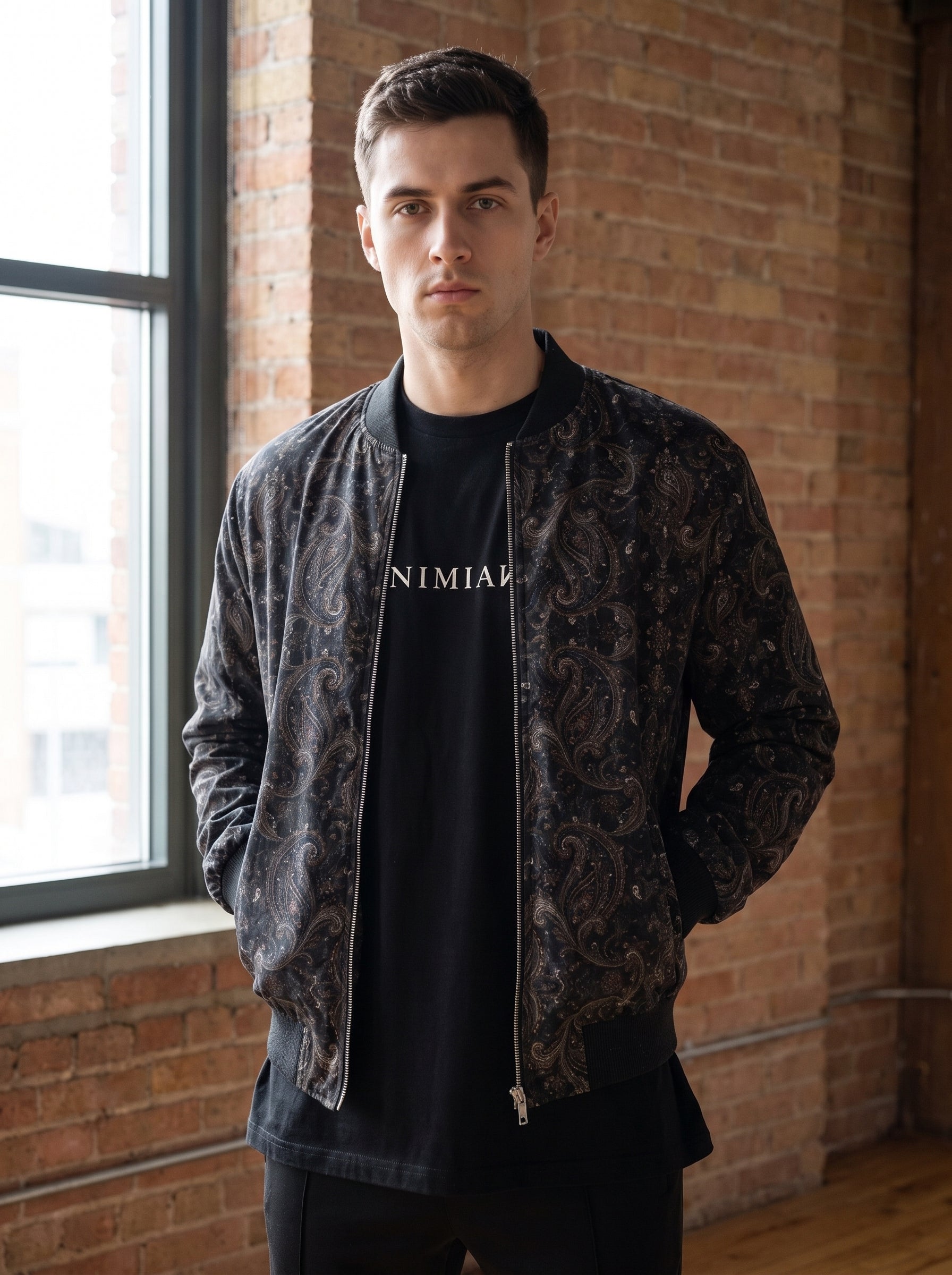 Men's Bomber Jacket Paisley