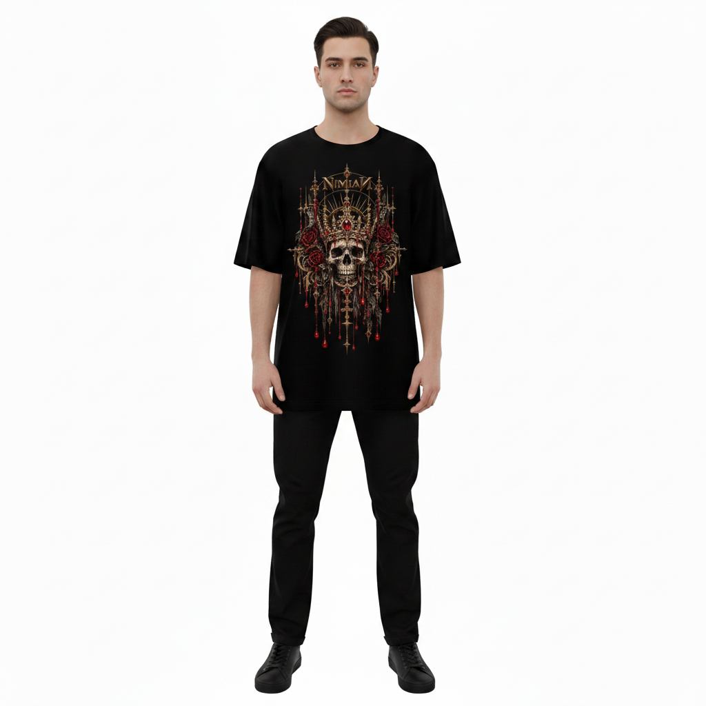 Modelo ultrarrealista com Royal Skull ampliada