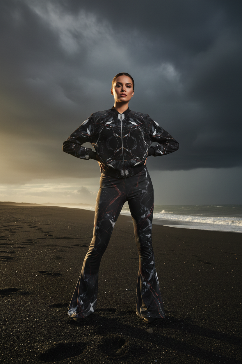 NimiaN Marmora Noctis Bomber + Leggings Look