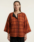 Kimono Jacket Orange Tartan