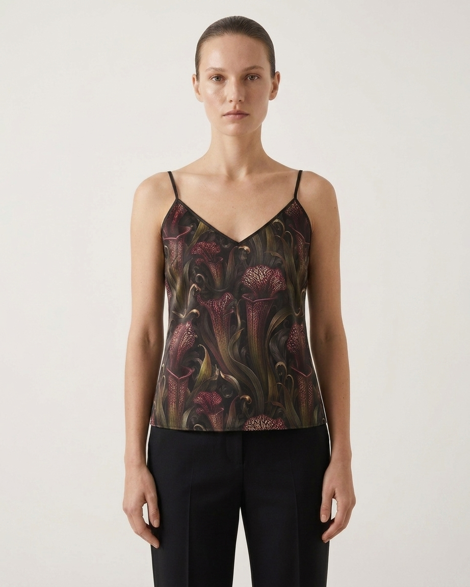 Strappy Camisole Sarracenia Pattern