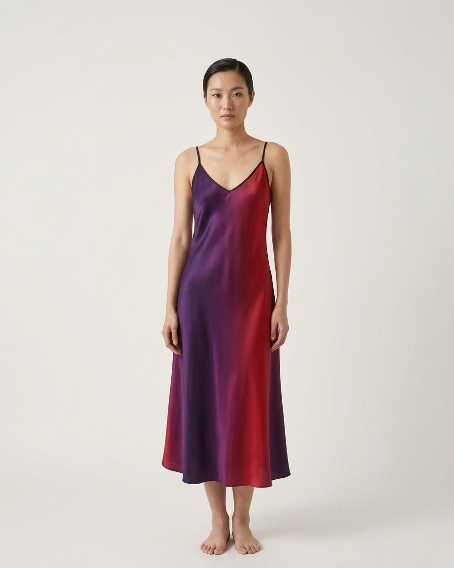 NimiaN Seraphine Pure Silk Maxi Slip Dress