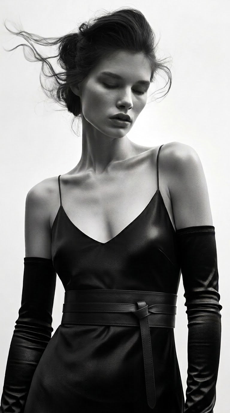 Long Black Gloves