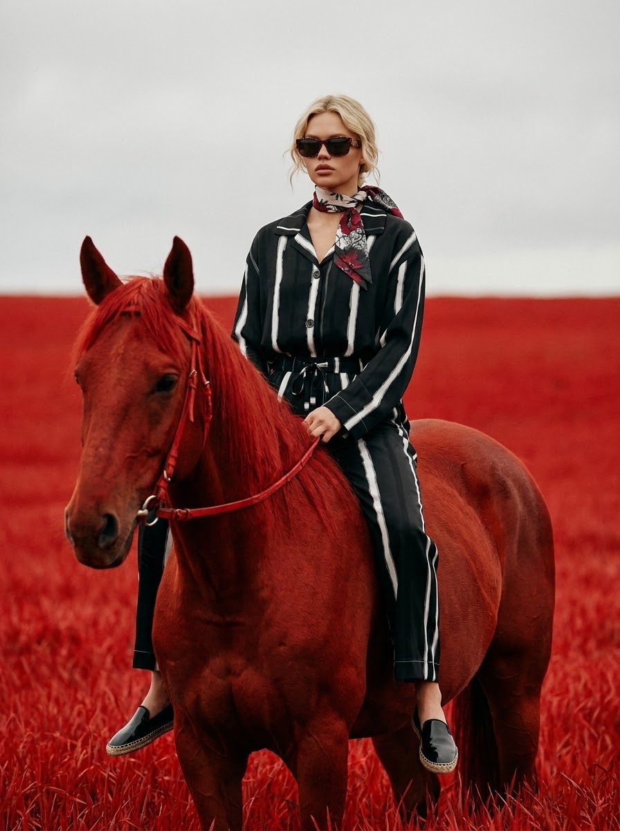 NimiaN Nocturna Striped Luxury Pyjama Trousers