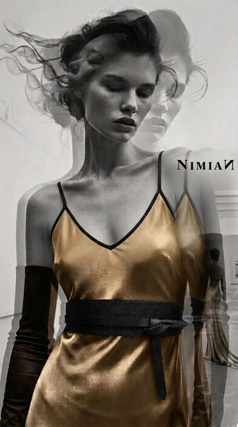 Aurelia Gold Mini Slip Dress