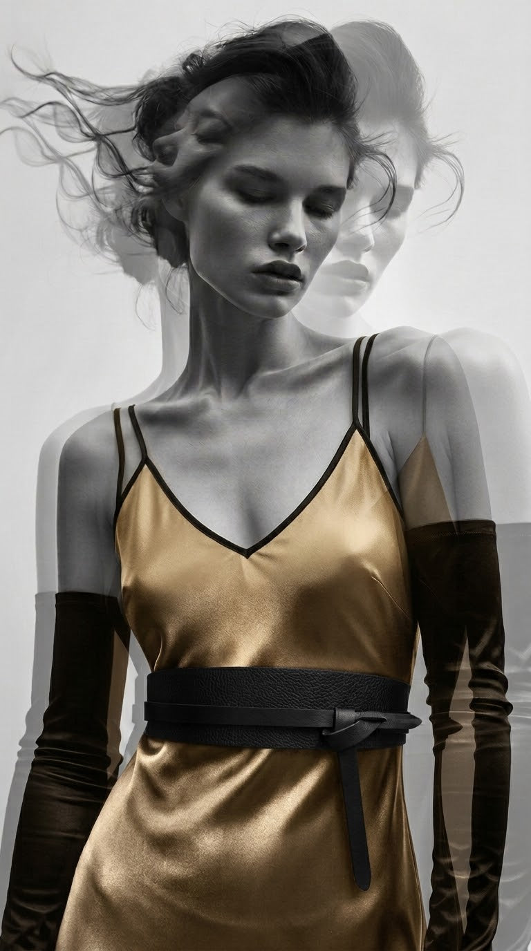 Aurelia Gold Mini Slip Dress