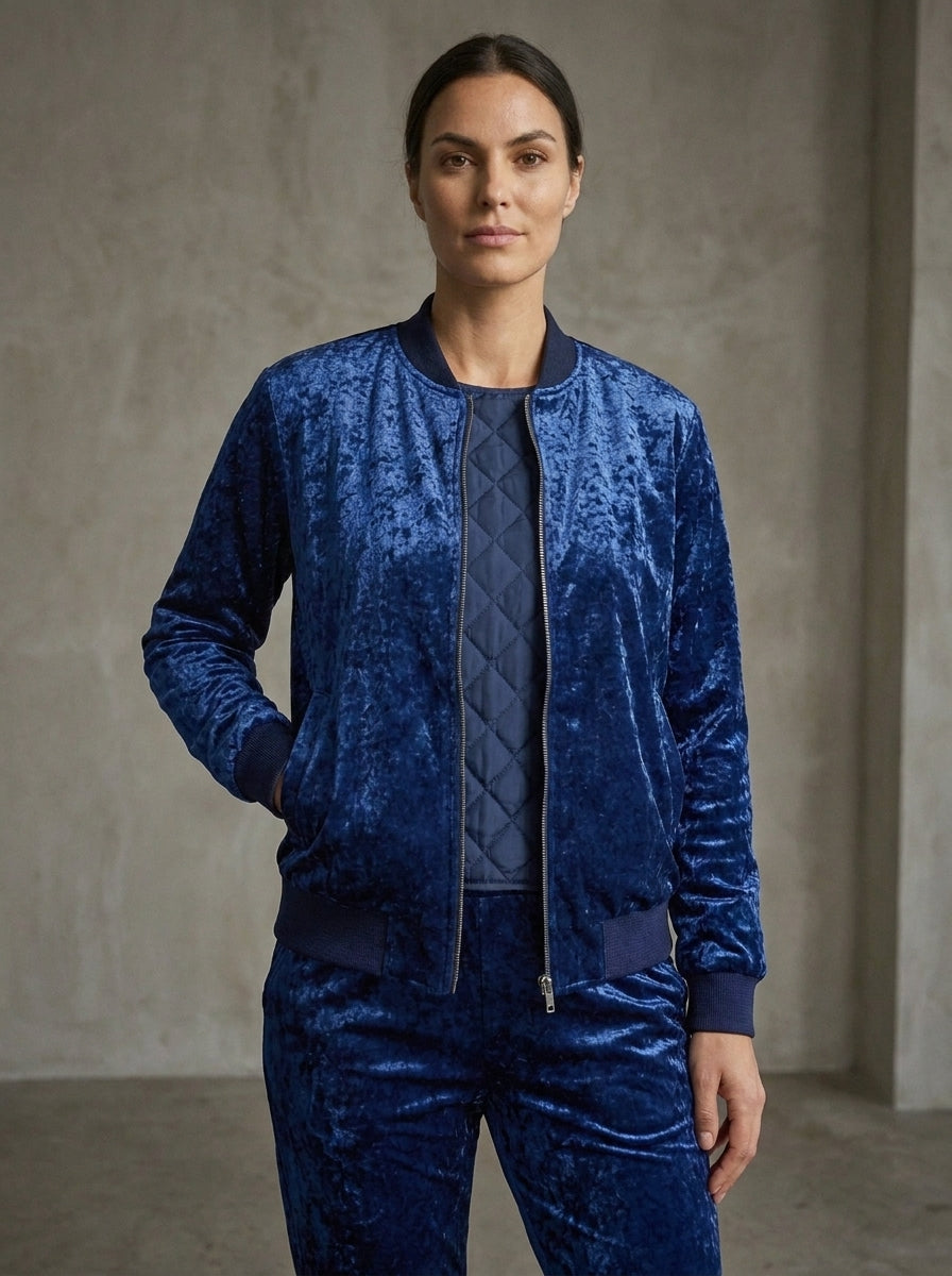 Ladies Bomber Jacket Lapis Lazuli