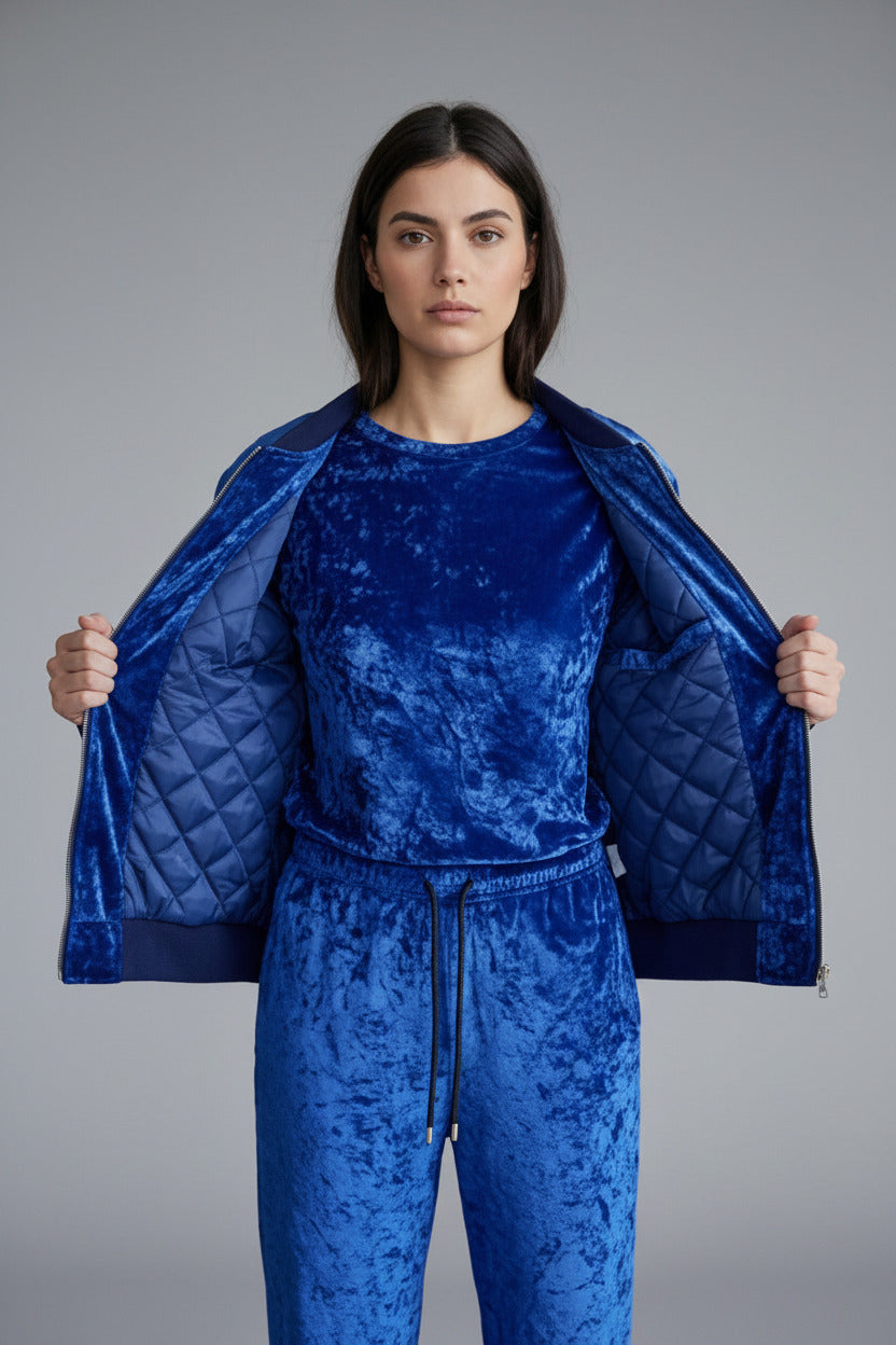 Ladies Bomber Jacket Lapis Lazuli