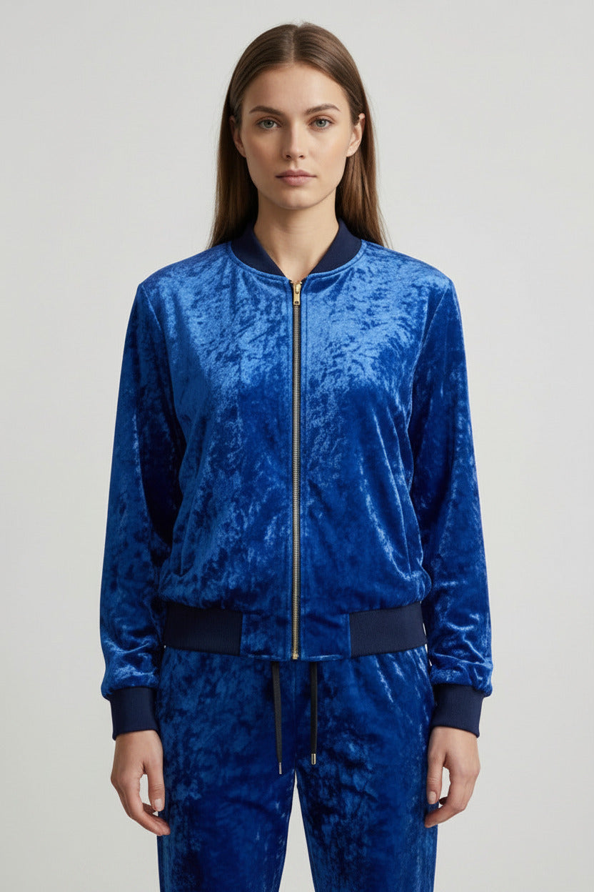Ladies Bomber Jacket Lapis Lazuli