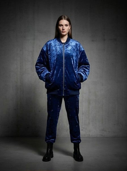 Ladies Bomber Jacket Lapis Lazuli