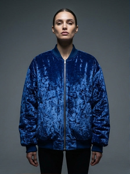 Ladies Bomber Jacket Lapis Lazuli