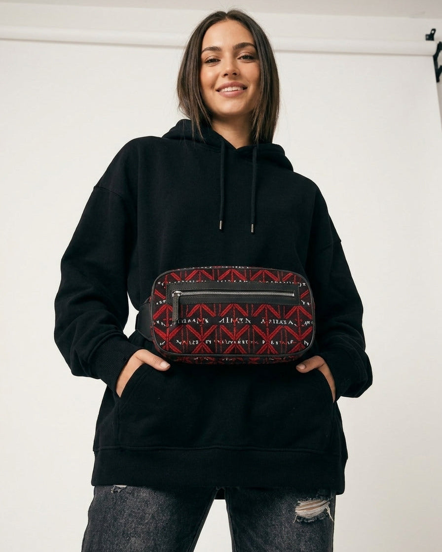 Luxury Belt Bag Red n' White Logo Edition