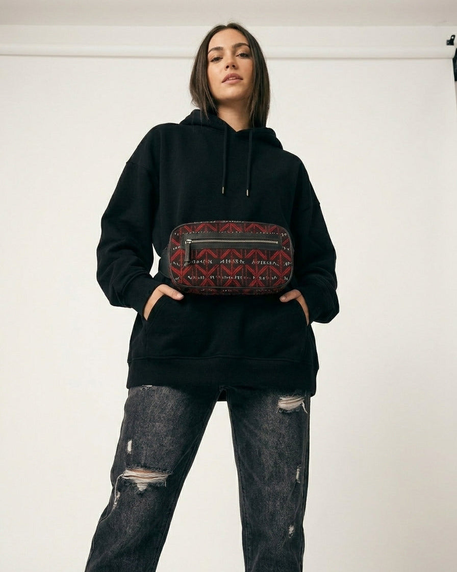 Luxury Belt Bag Red n' White Logo Edition