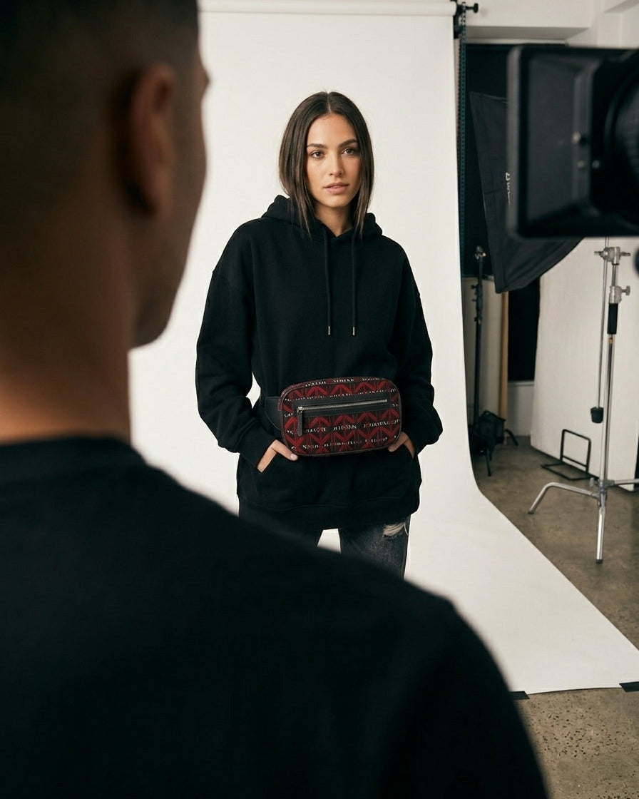 Luxury Belt Bag Red n' White Logo Edition