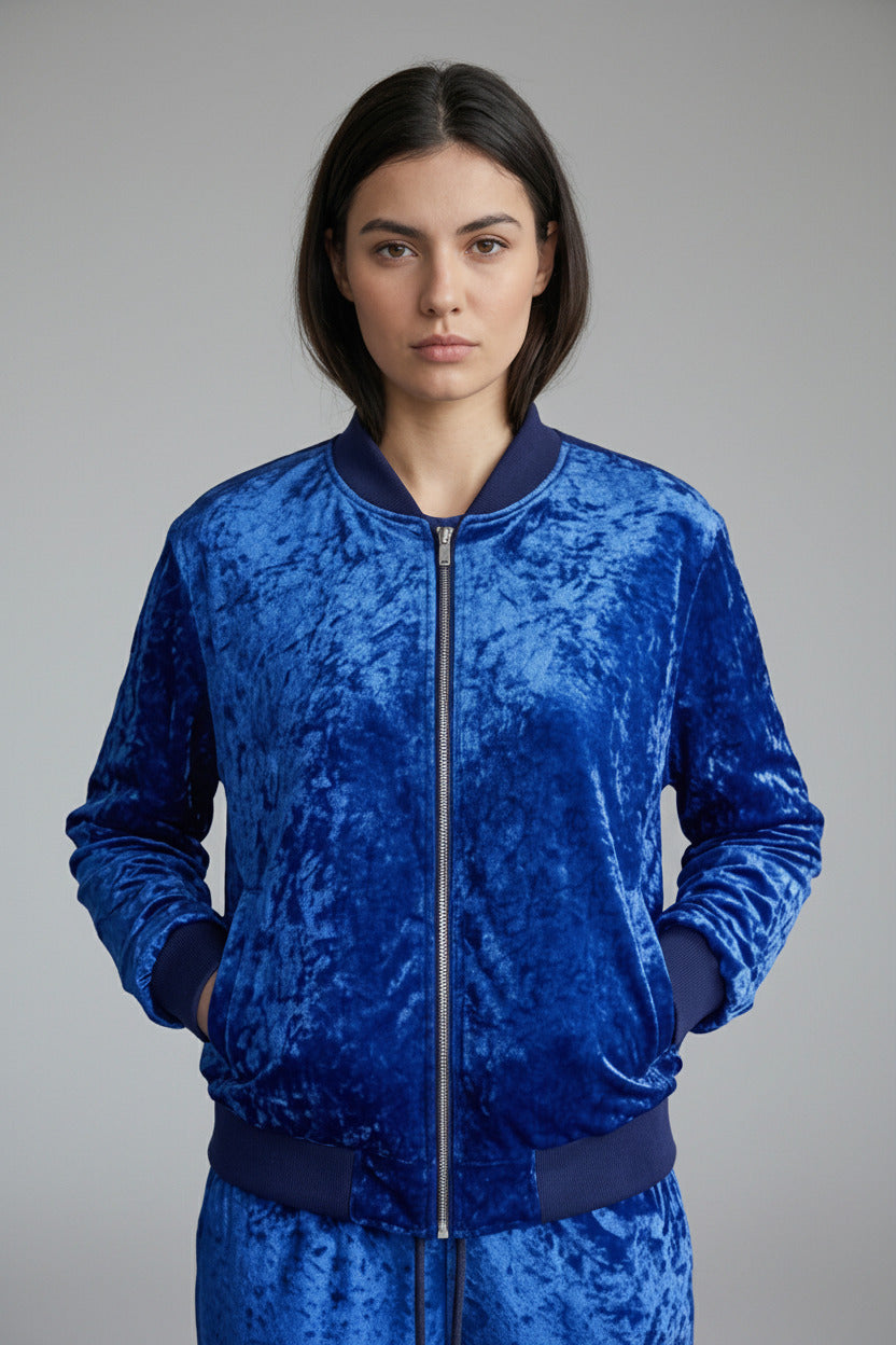 Ladies Bomber Jacket Lapis Lazuli