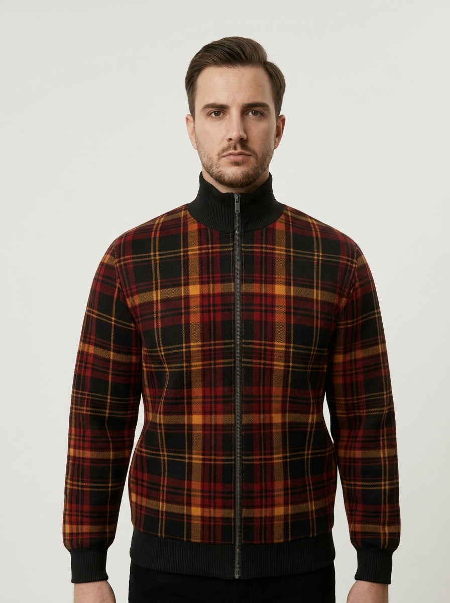 NIMIAN Highland Nocturne Tartan Track Jacket