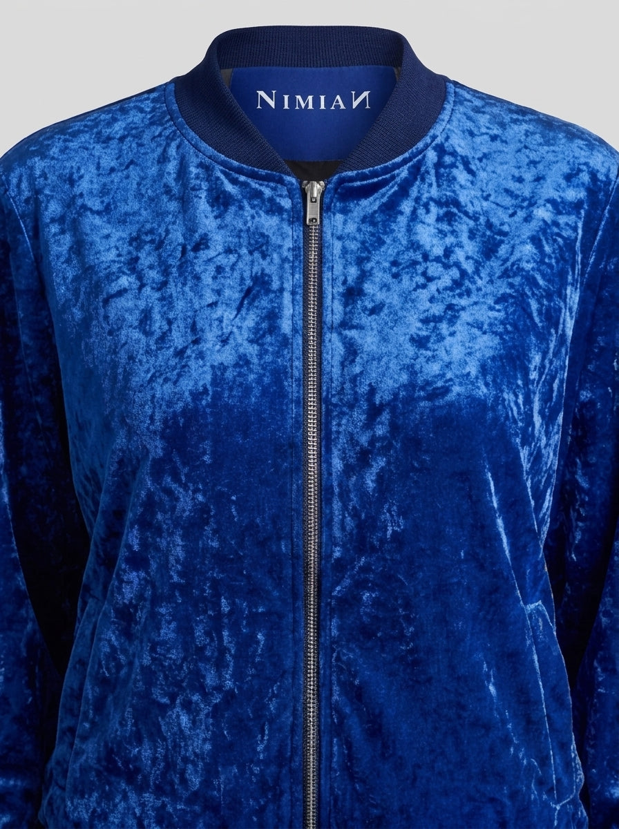 Ladies Bomber Jacket Lapis Lazuli