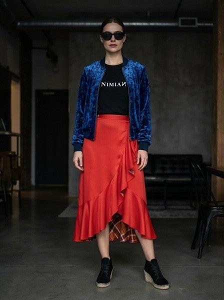 Ladies Bomber Jacket Lapis Lazuli
