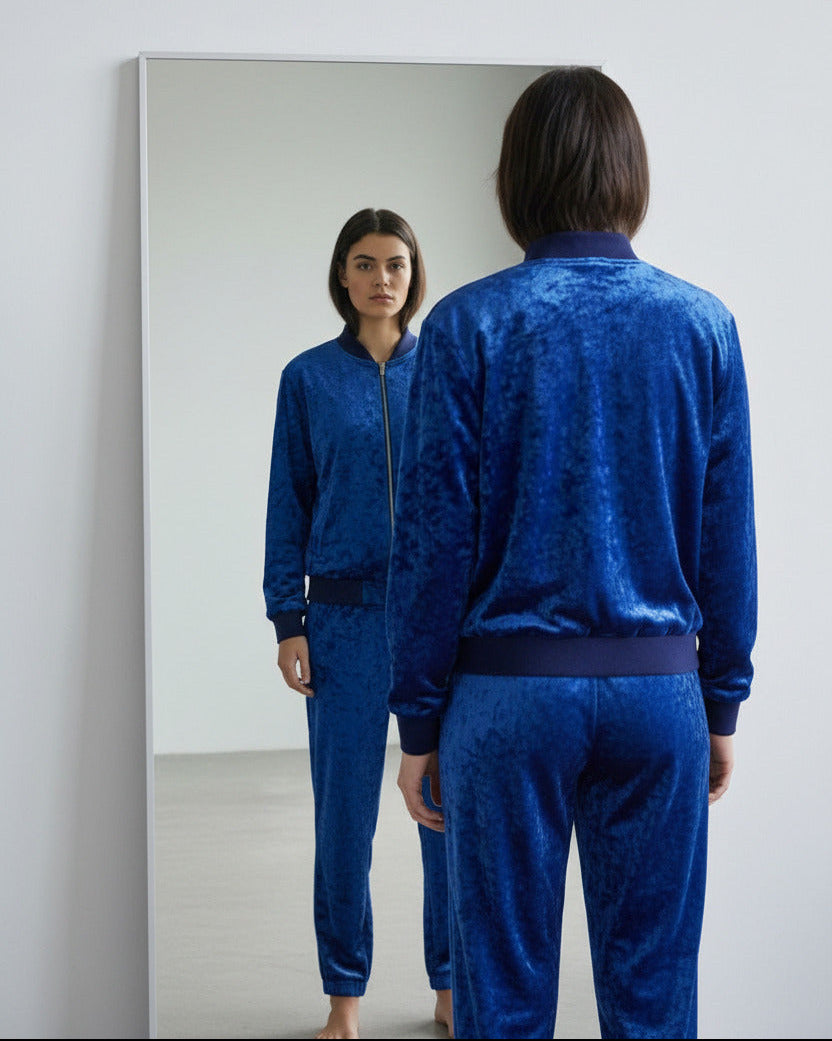 Ladies Bomber Jacket Lapis Lazuli
