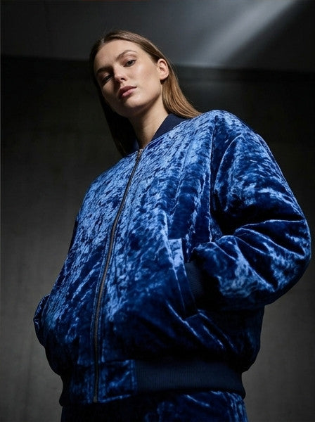 Ladies Bomber Jacket Lapis Lazuli