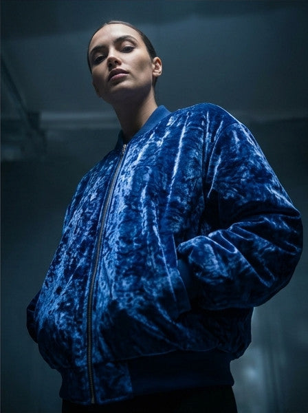 Ladies Bomber Jacket Lapis Lazuli