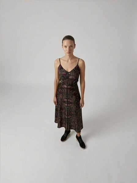 Women’s Midi Skirt Sarracenia Pattern