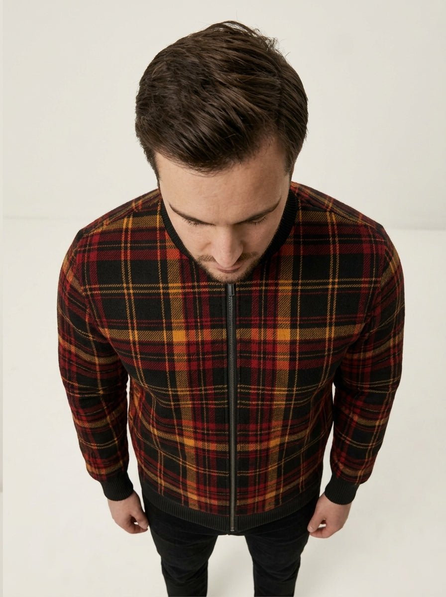 NIMIAN Highland Nocturne Tartan Track Jacket