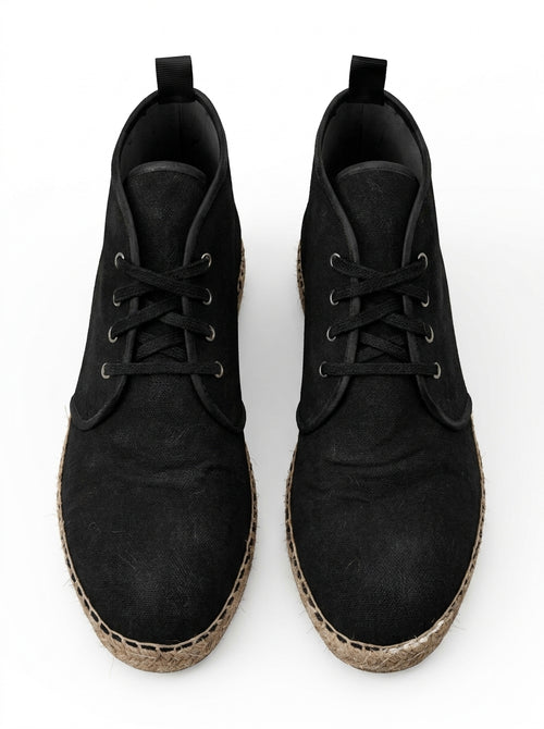 Hi Top Black Espadrilles