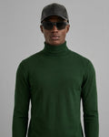 NimiaN Men’s Roll Neck - Dark Green (Slim Fit)
