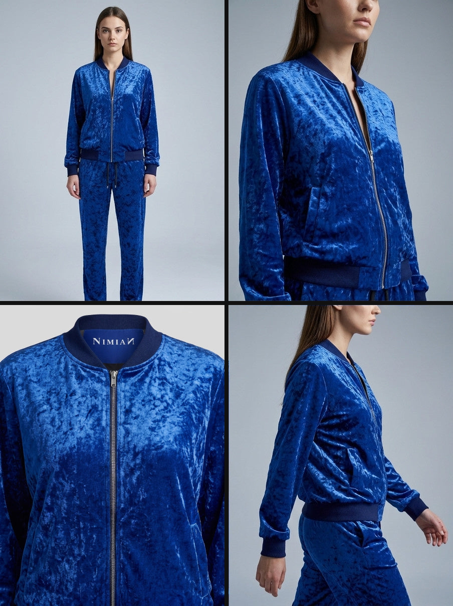 Ladies Bomber Jacket Lapis Lazuli