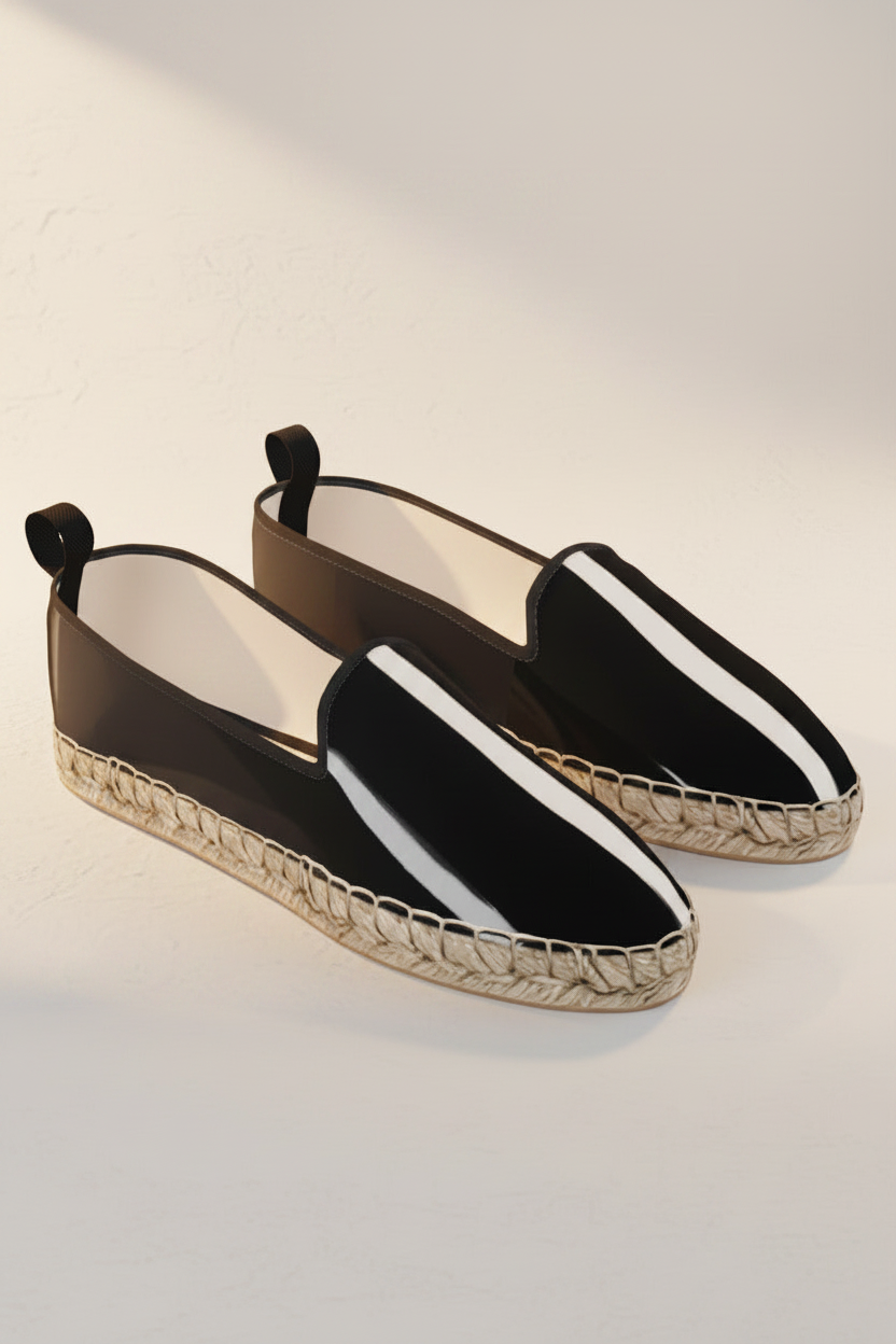 The White Stripes Loafer Espadrilles — NIMIAN Background System