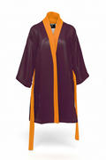 Vespera Plum & Amber Belted Robe