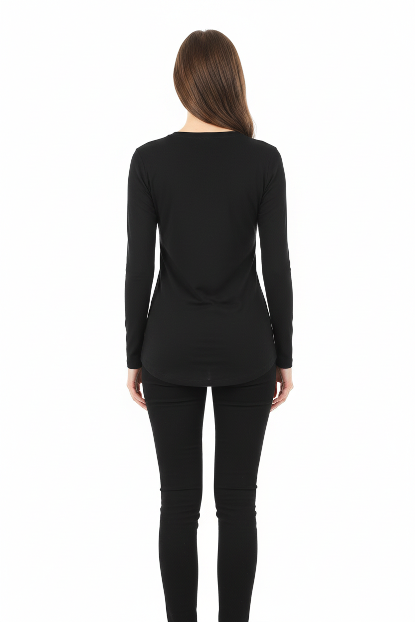 Vista traseira da NimiaN Black Long Sleeve